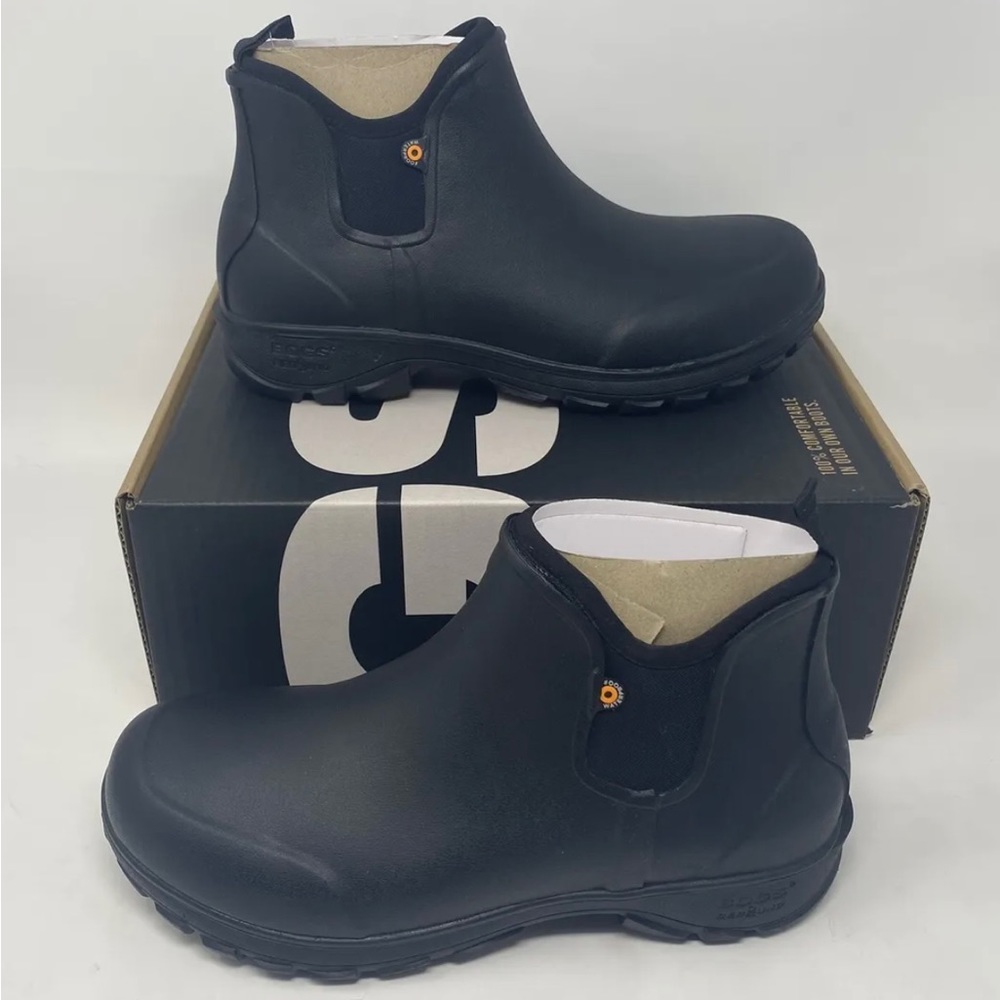 BOGS Men's Sauvie Slip on Low Height Chukka Waterproof Rain Boot Size 10 - Picture 6 of 7